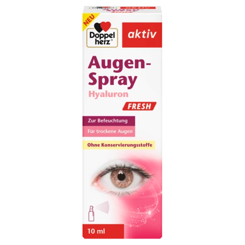 Abbildung der Produktverpackung Doppelherz aktiv Augen-Spray Hyaluron FRESH Frontansicht